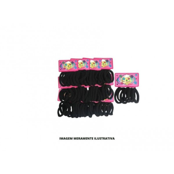 ELASTICO DE CABELO - PRETO - DP12